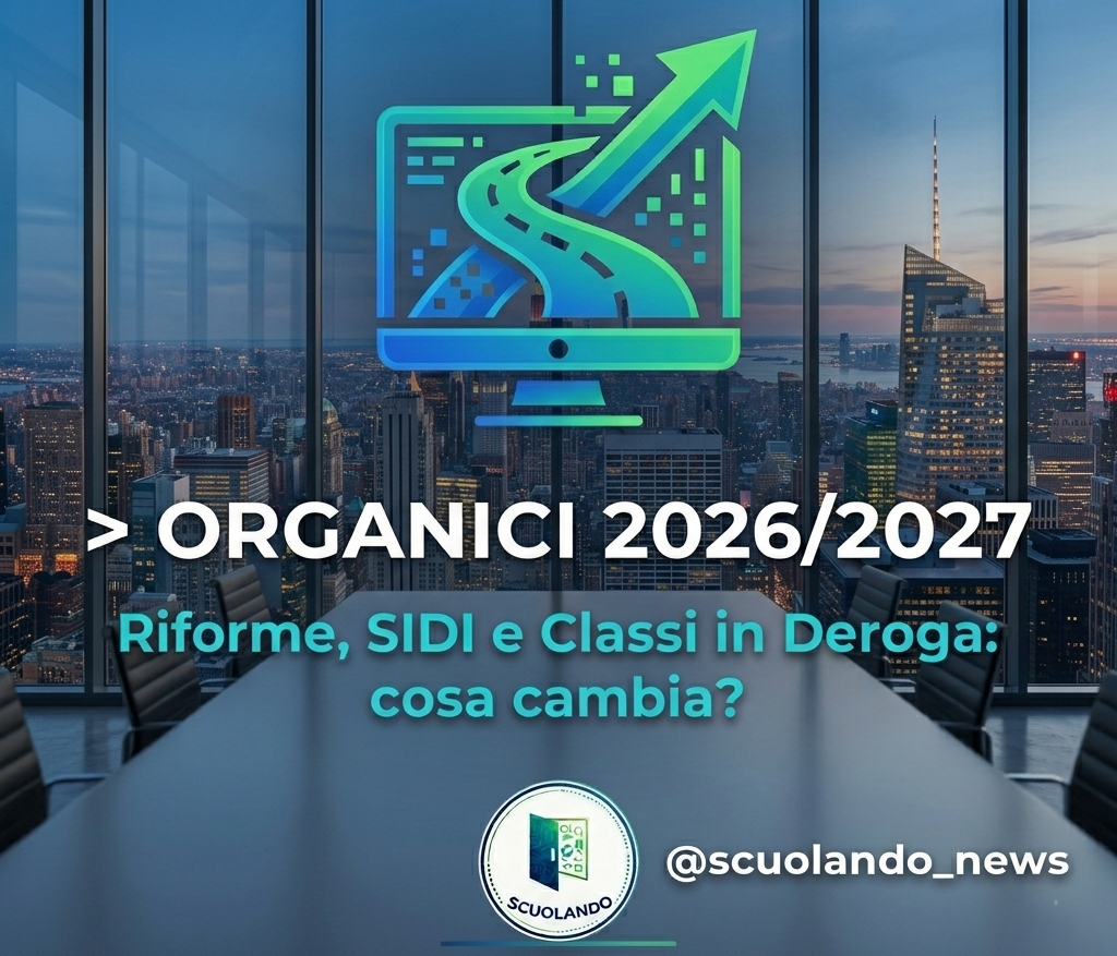 Organici 2026/2027: nuove regole per classi e SIDI