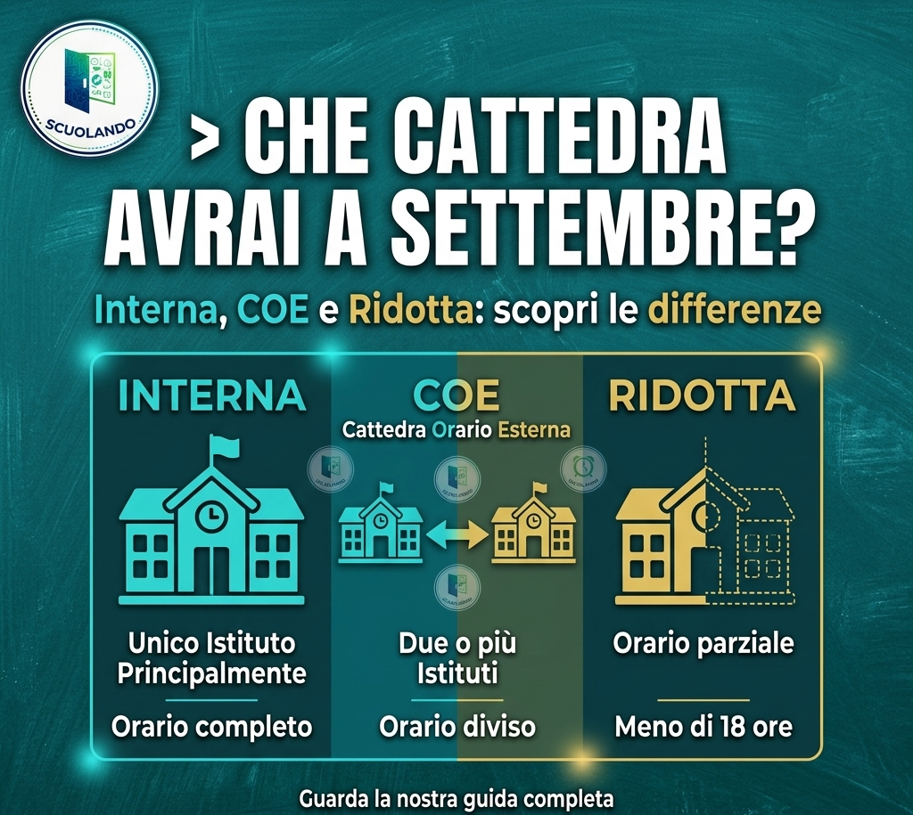 Organici Scuola 2026/2027: Guida definitiva a Cattedre Interne, COE, Cattedre Ridotte e gestione degli Spezzoni