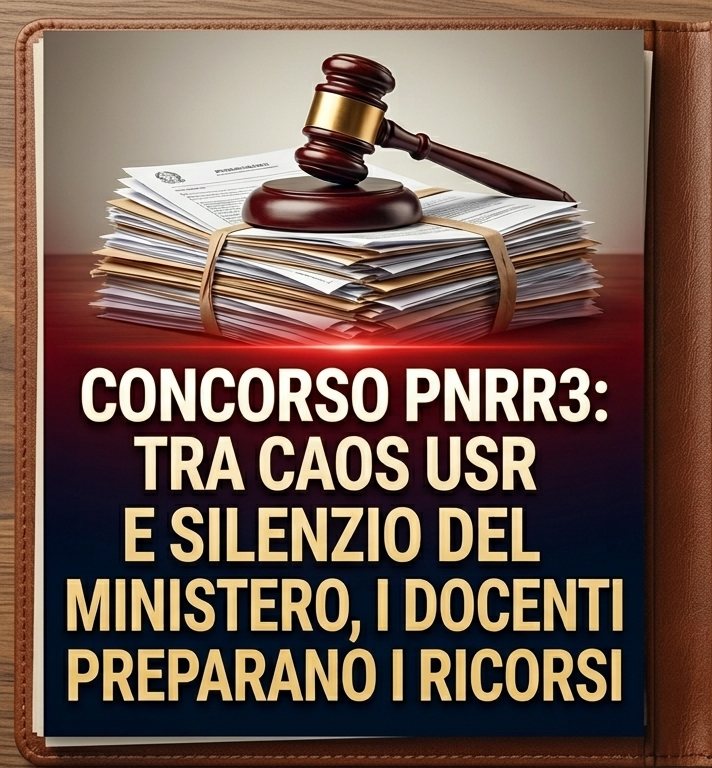 Concorso PNRR3: tra caos USR e silenzio del Ministero, i docenti preparano i ricorsi
