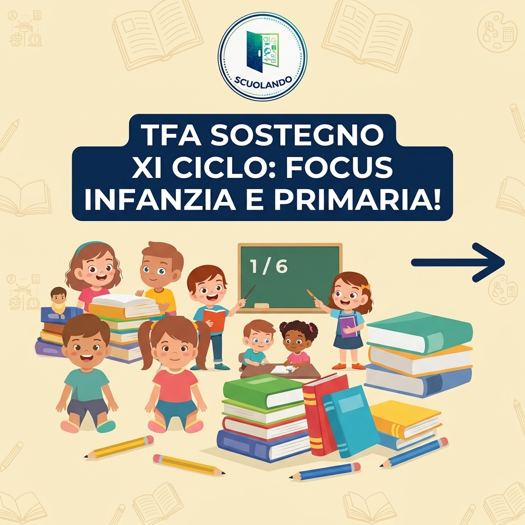 TFA Sostegno XI Ciclo Infanzia e Primaria: Ecco dove si concentrano i posti.