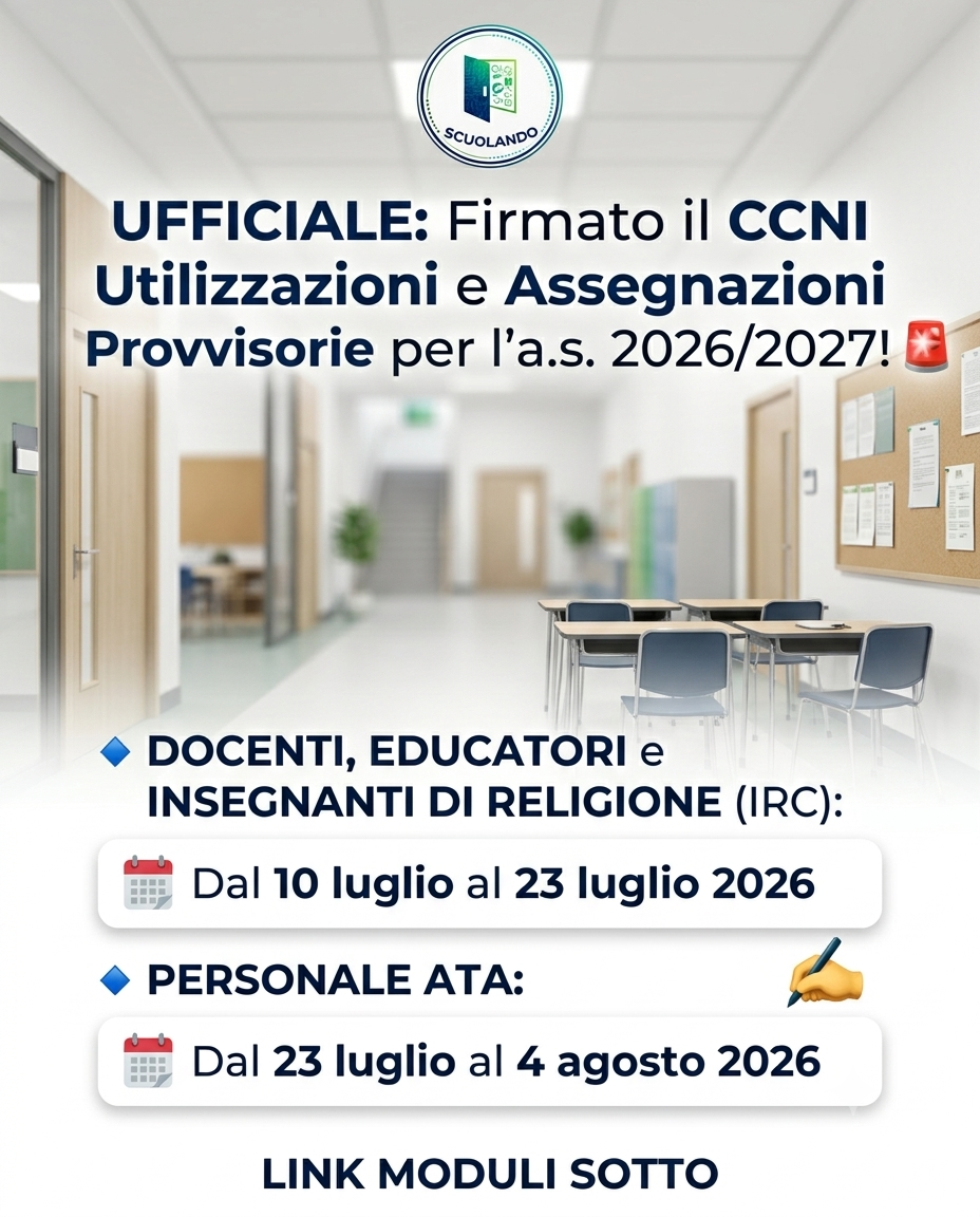 Assegnazioni Provvisorie 2026/2027: Date e Scadenze Ufficiale