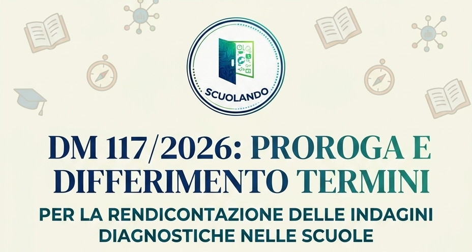 DM 117/2026: proroga e differimento termini per la rendicontazione delle indagini diagnostiche nelle scuole