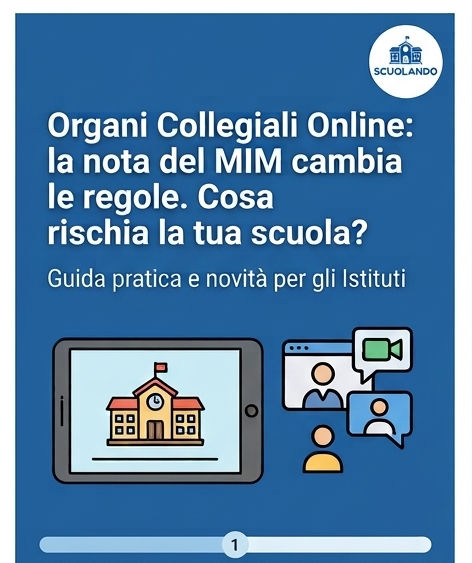 Organi collegiali online e voto digitale a scuola: le regole e i requisiti tecnici della nota del MIM