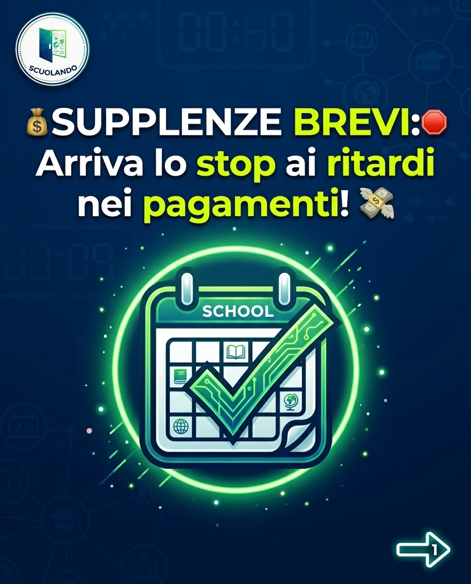 Supplenze brevi 2027: pagamenti rapidi con la nuova piattaforma