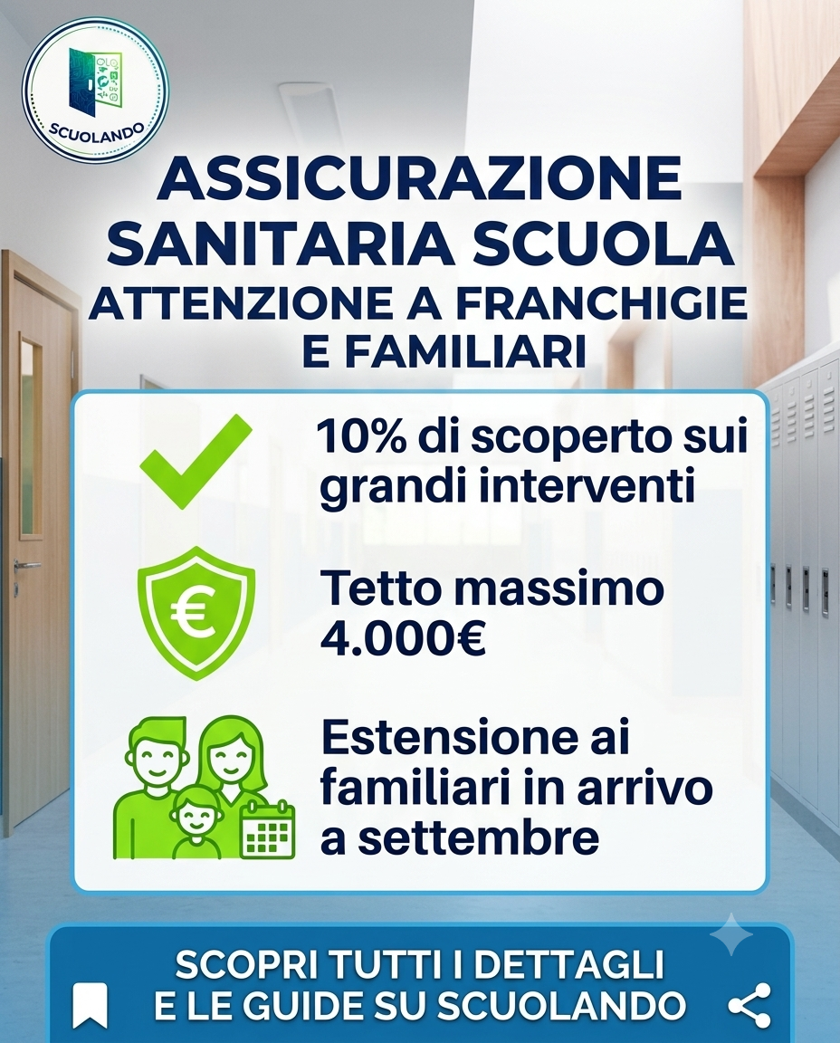 Assicurazione sanitaria scuola costi, scoperti e familiari
