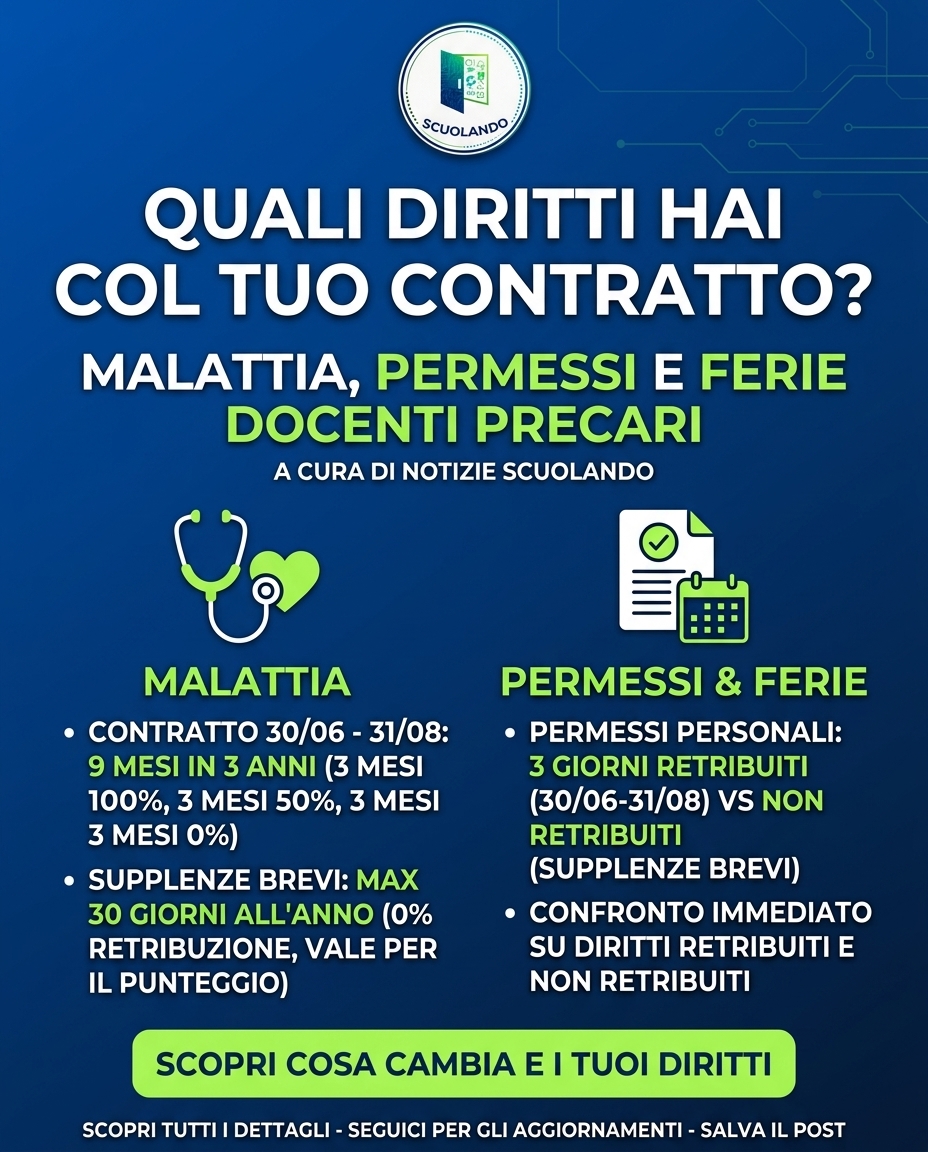 Diritti docenti precari: guida a ferie, permessi e malattia