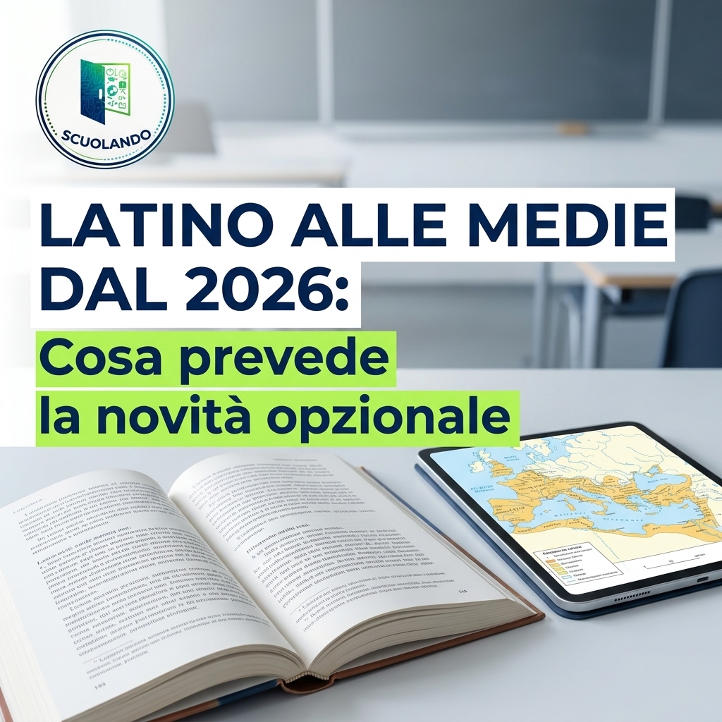 Latino scuola media 2026: novità e regole per l’organico