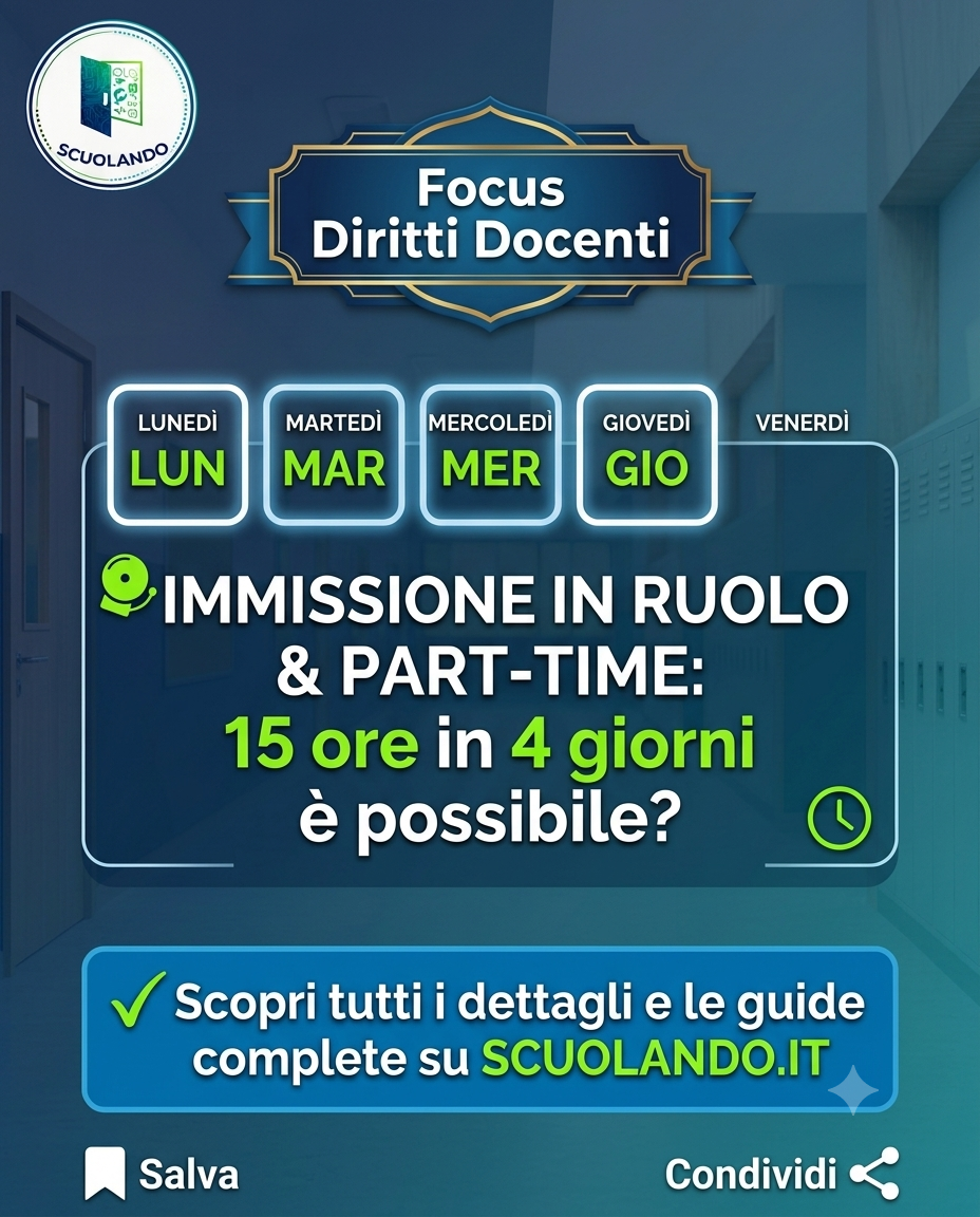 Part-time verticale sostegno: guida alla Flessibilità Oraria nella Secondaria di II Grado
