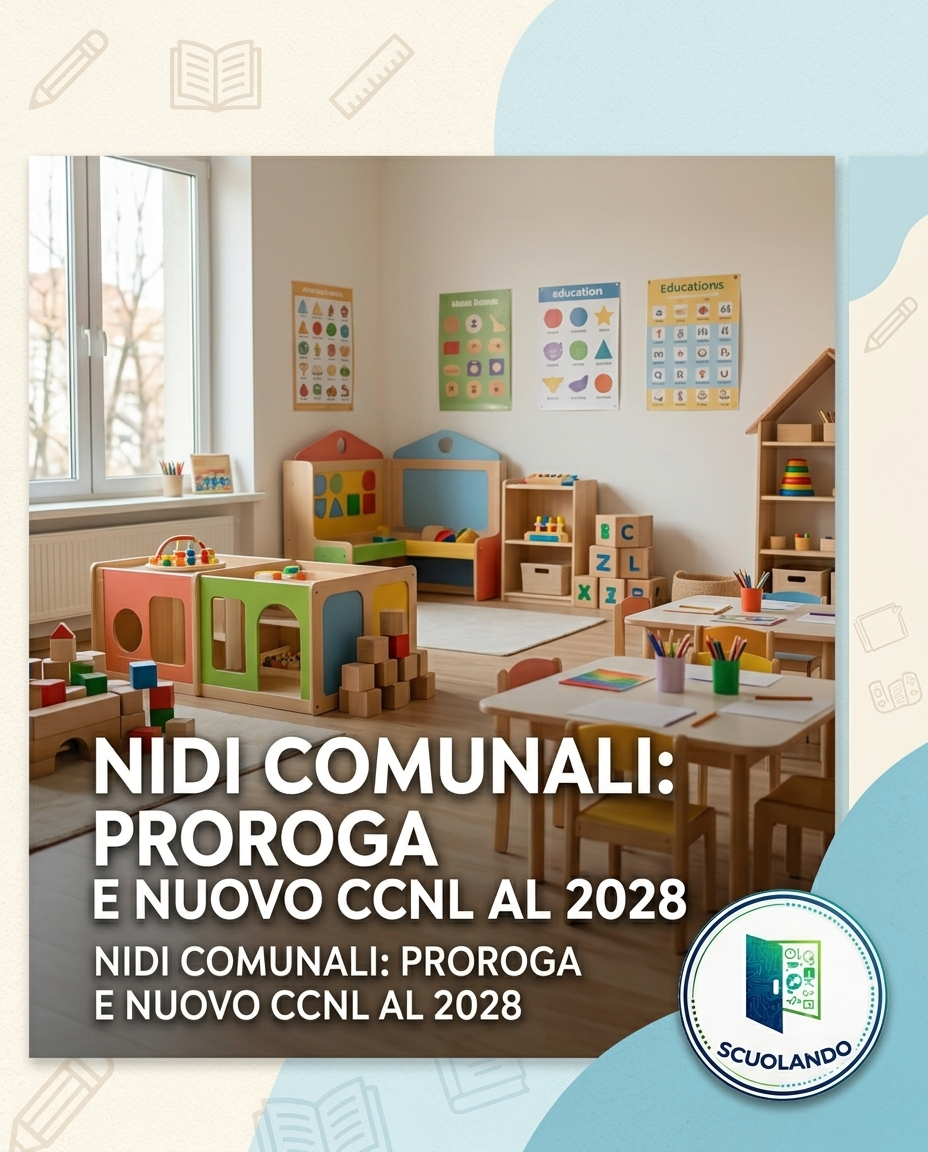 Scuole dell’infanzia comunali: proroga servizi e CCNL al 2028