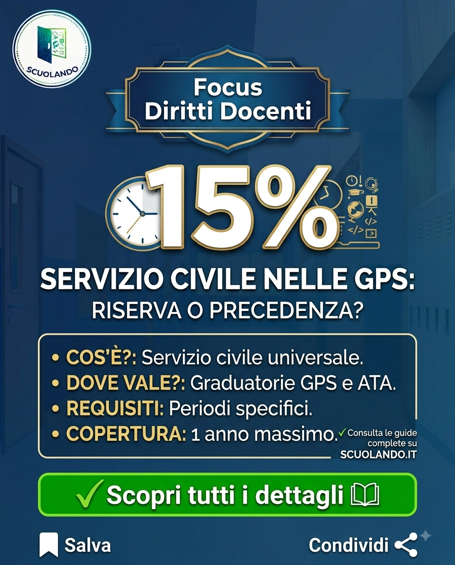 Servizio Civile Universale GPS: come funziona la riserva 15%